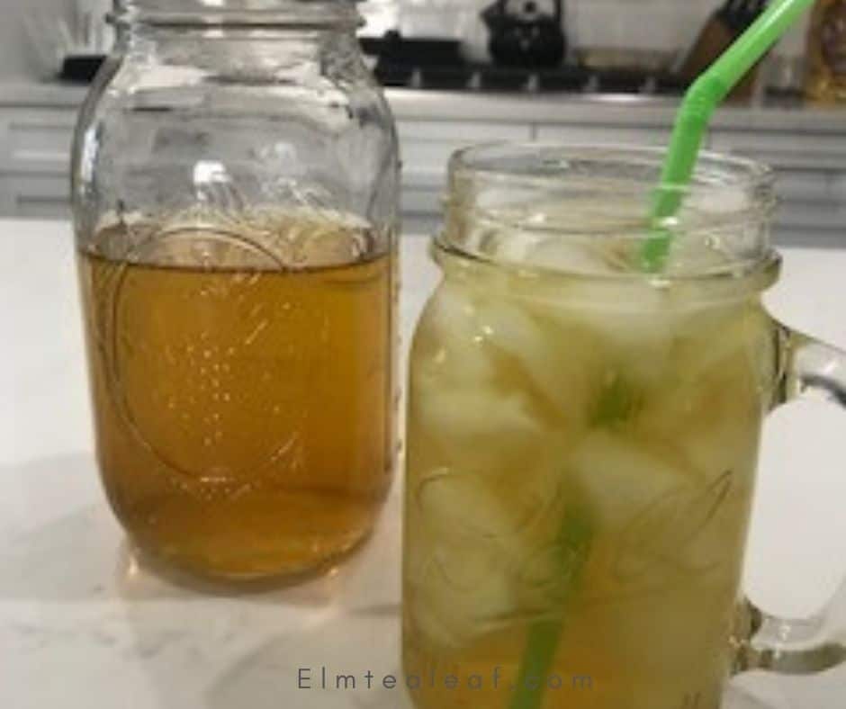 2 Glasses Cold Brew Iced Tea