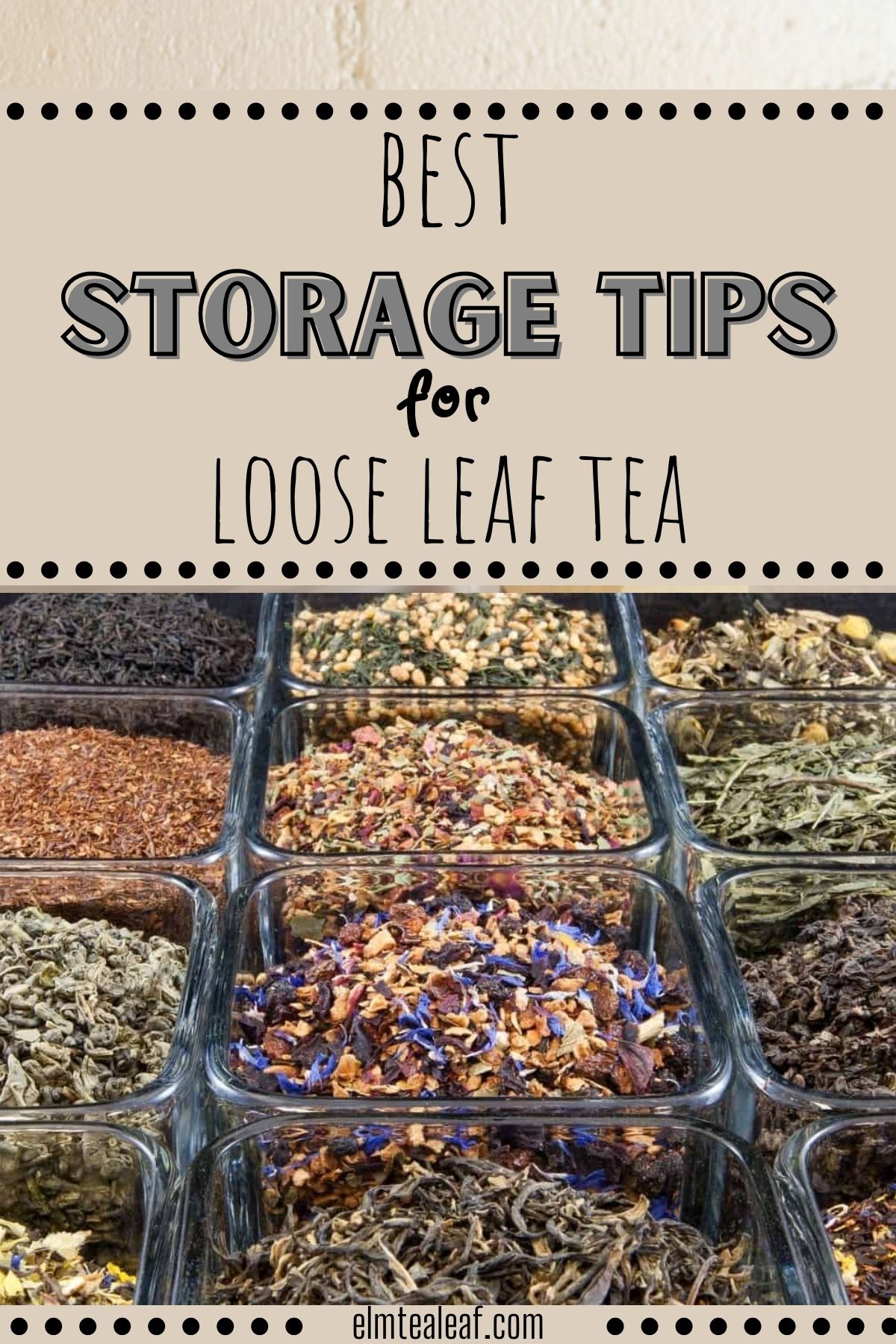 Storage ideas for loose leaf tea